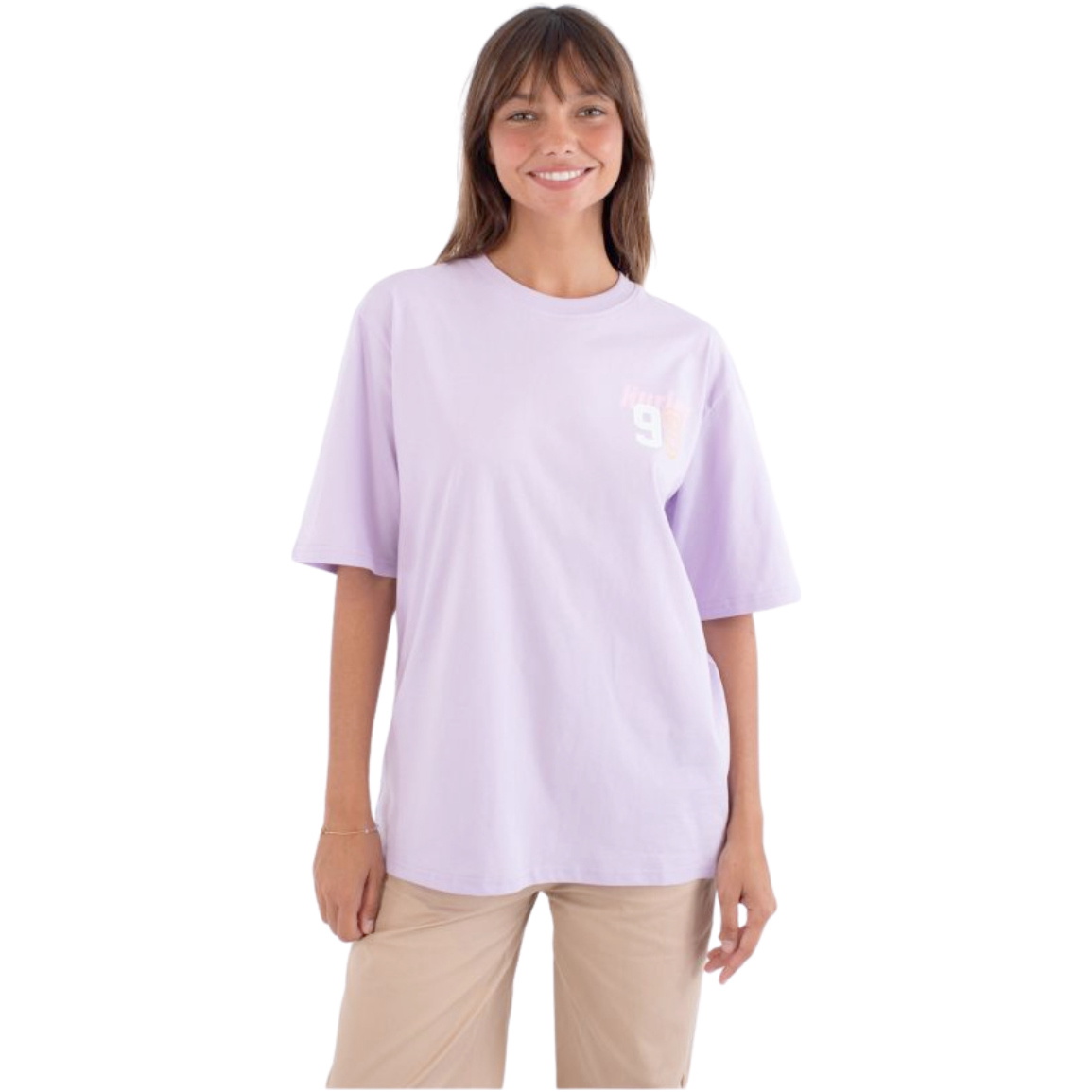 2026 Hurley Womens Beginning Of An Era Oversized Tee WTSEU00024 - Purple